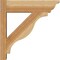 Ekena Millwork Funston Rough Sawn Traditional Outlooker, Western Red Cedar, 6"W x 20"D x 20"H OUT06X20X20FST01RWR - alternate 3